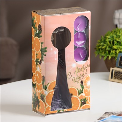 Набор подарочный "Париж" (диффузор и свечи) орхидея, "Богатство Аромата"